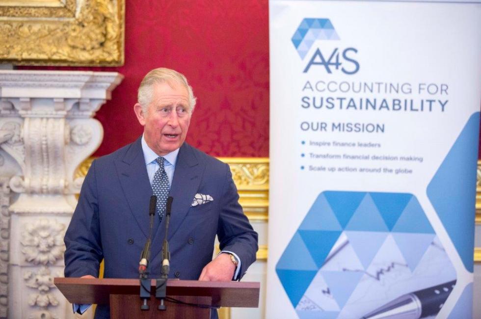 King Charles speaking at A4S event